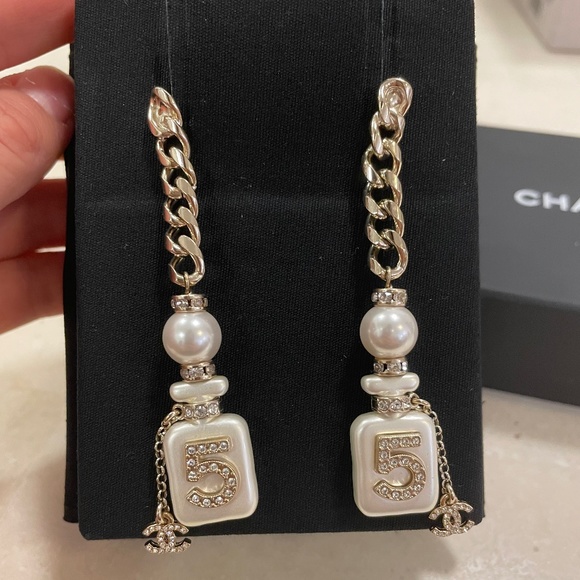 Chanel No 5 Earrings - Picture 1 of 4